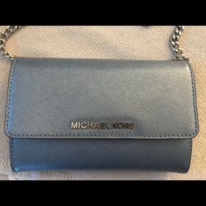 Cinderella blue cross body Michael Kors bag
